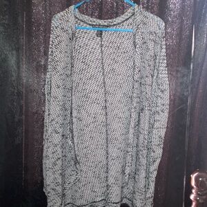 Calvin Klein Gray Cardigan Sweater with Classic Knit